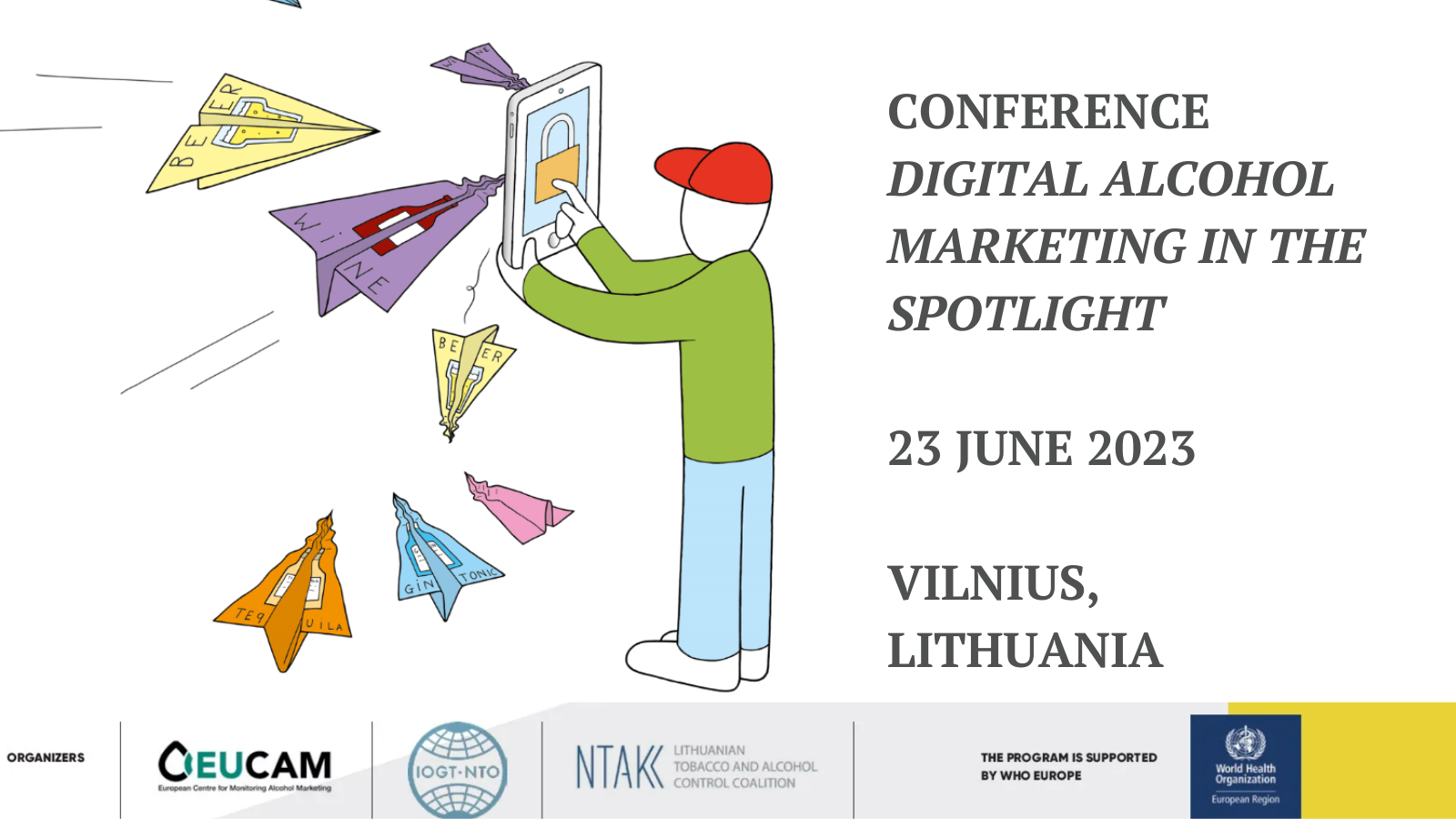 Conference Digital Alcohol Marketing in the Spotlight, 23 June 2023, Vilnius, Lithuania
